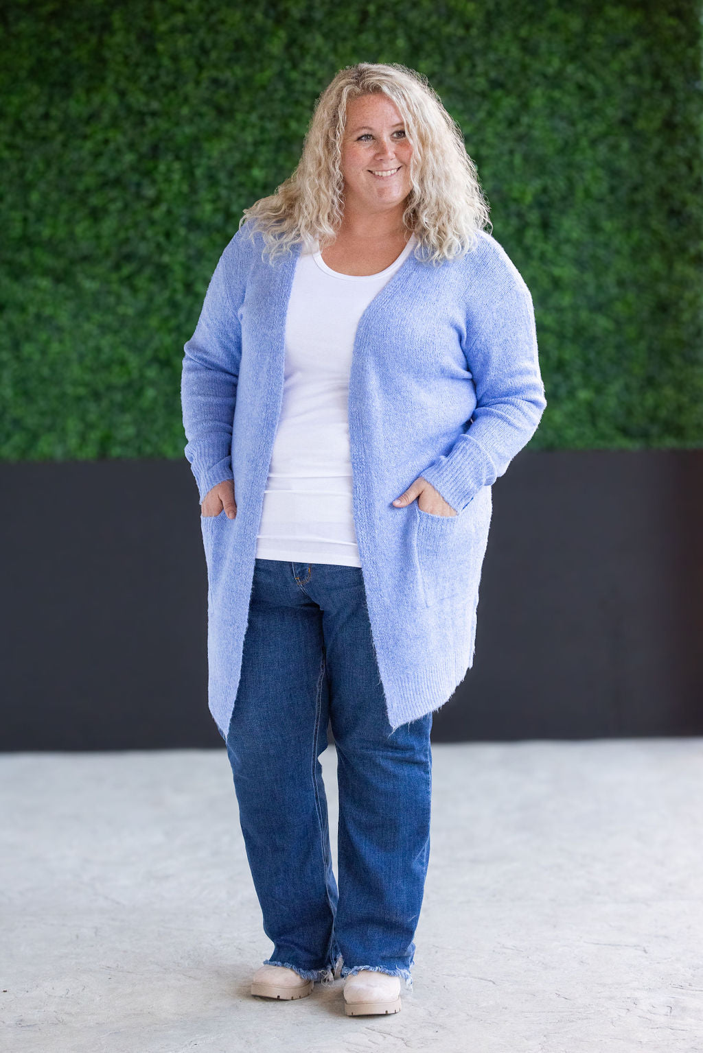 Madison Cozy Cardigan - Blue