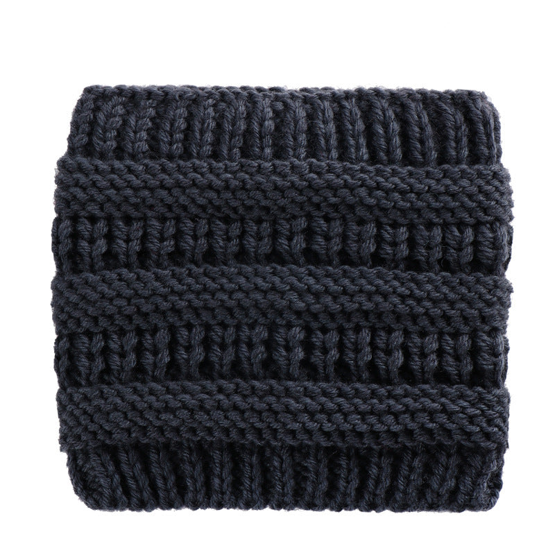 Ponytail Beanie Headwrap with Ear Warmer
