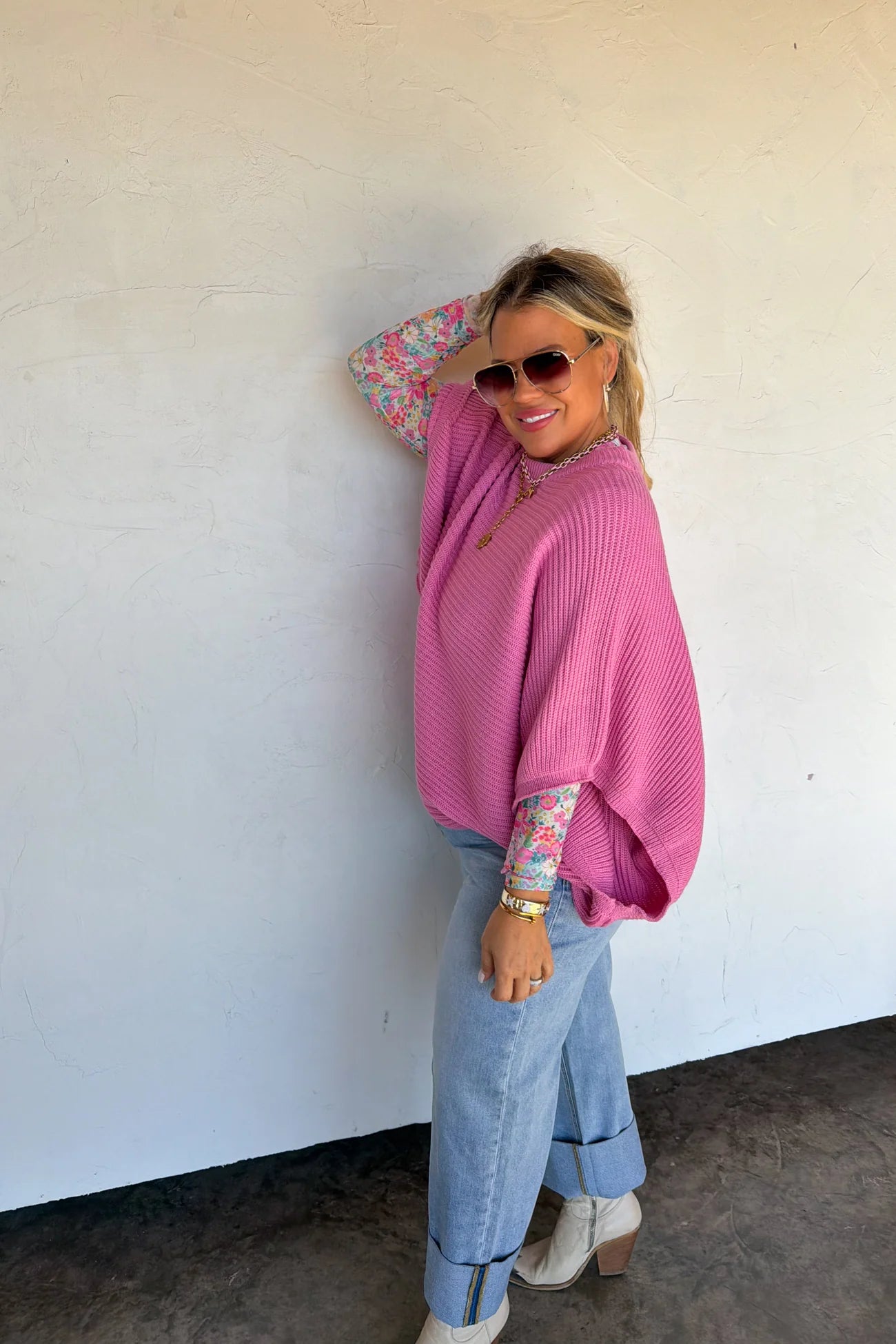 PREORDER- SPRING MEG PULLOVER PONCHO