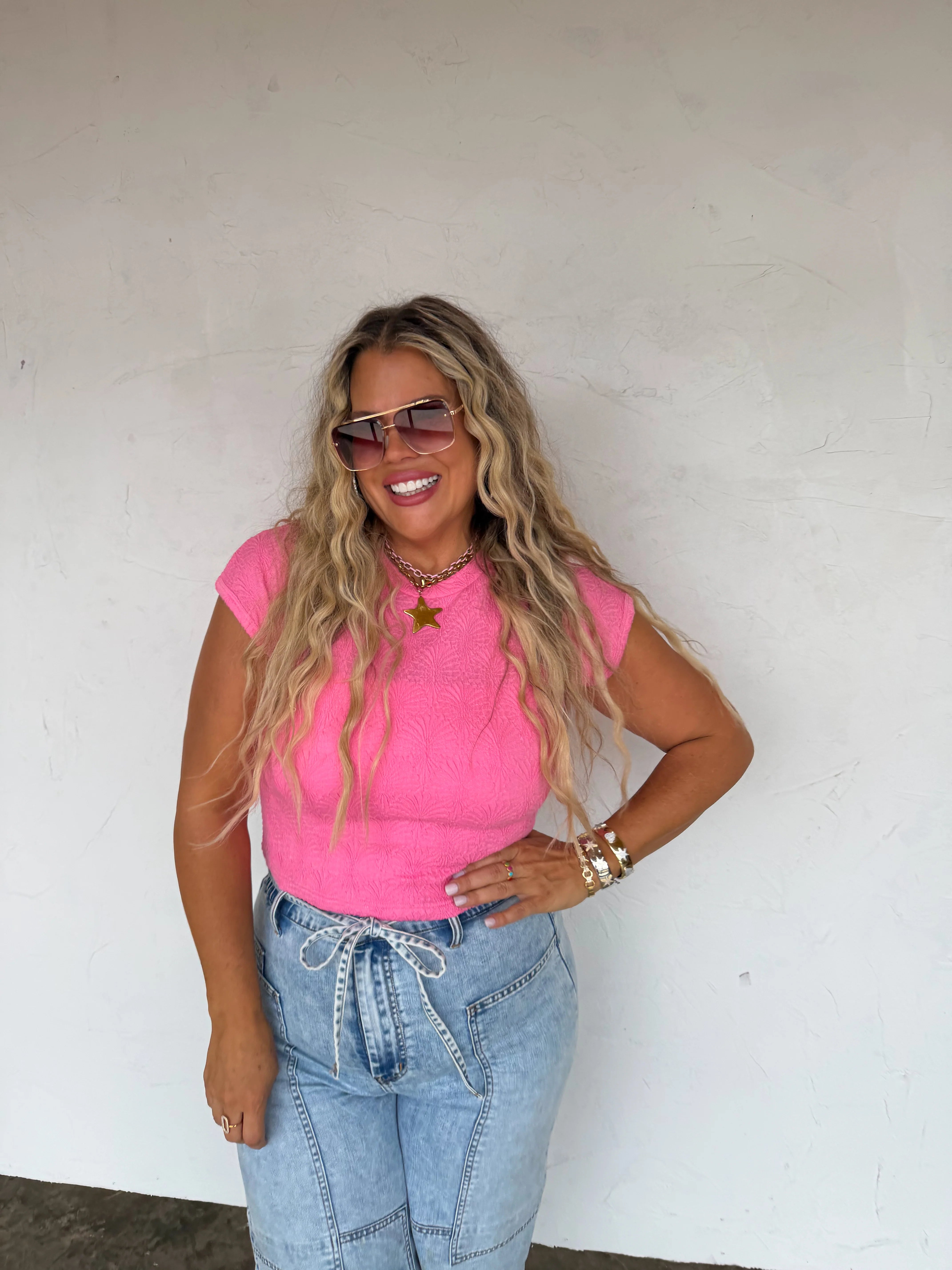 PREORDER- HARLEY CAP SLEEVE BASIC TOP