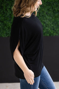 Darcy Dolman Top - Black