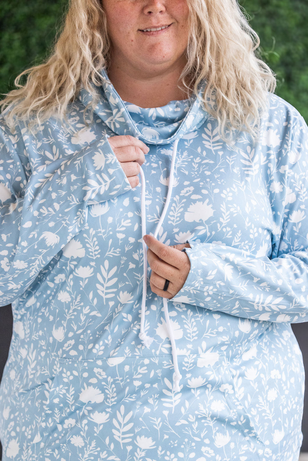 Soft Funnel Neck - Dreamy Meadows Blue