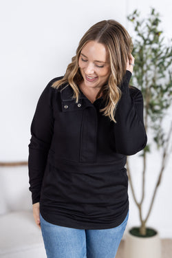 Mia Scuba Halfzip - Black