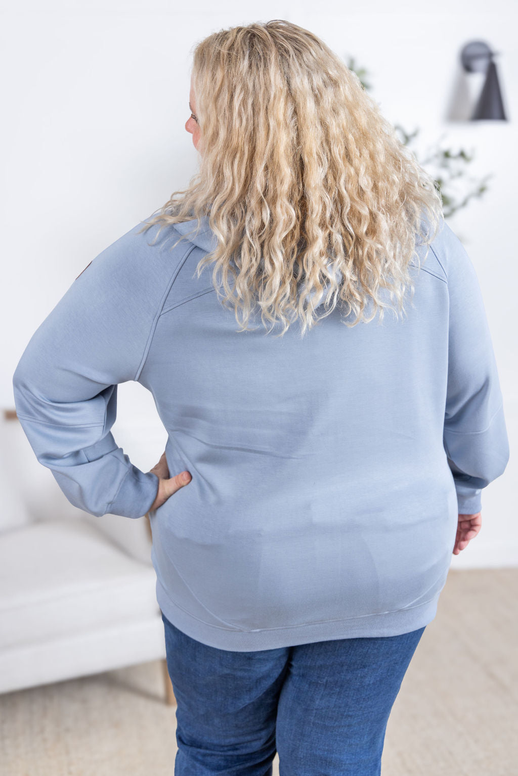 Scuba FullZip Hoodie - Dusty Blue