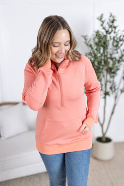 Scuba HalfZip Hoodie - Coral