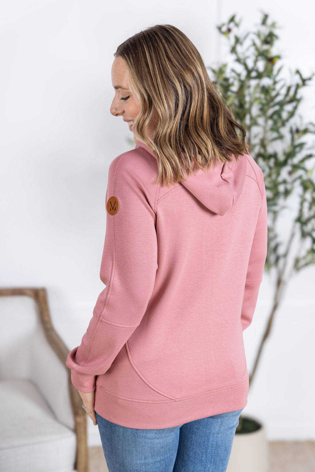 Scuba FullZip Hoodie - Rose