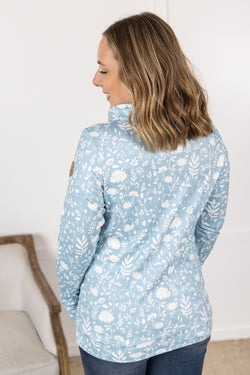 Soft Funnel Neck - Dreamy Meadows Blue