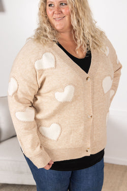 Sweetheart Cardigan - Tan