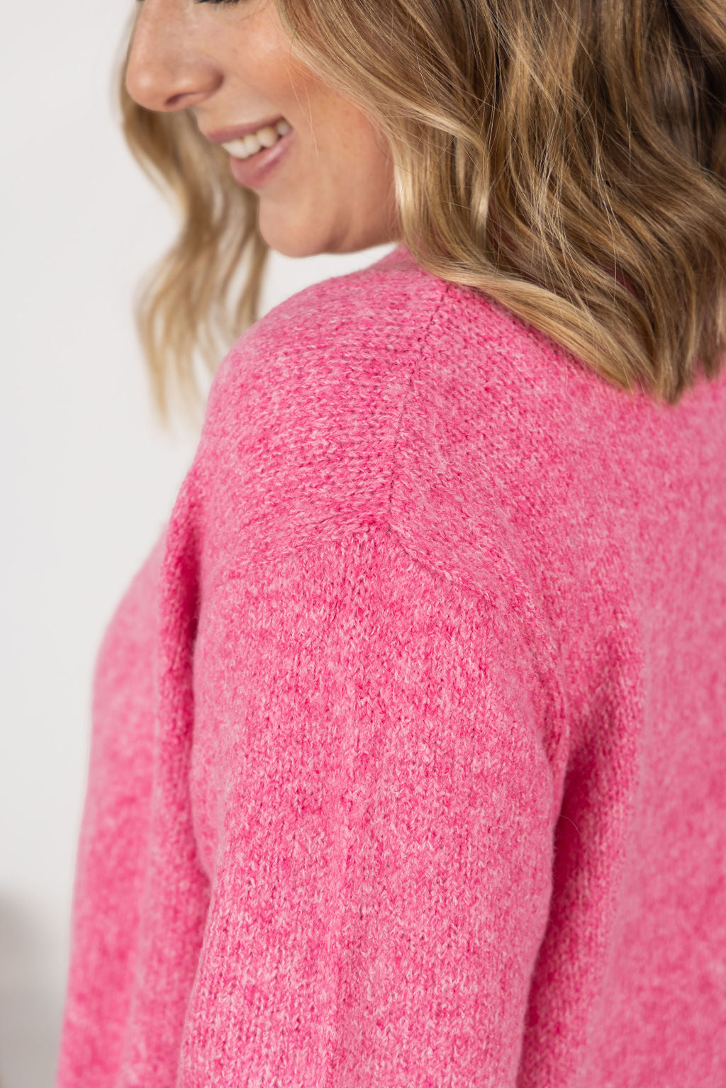 Madison Cozy Cardigan - Pink