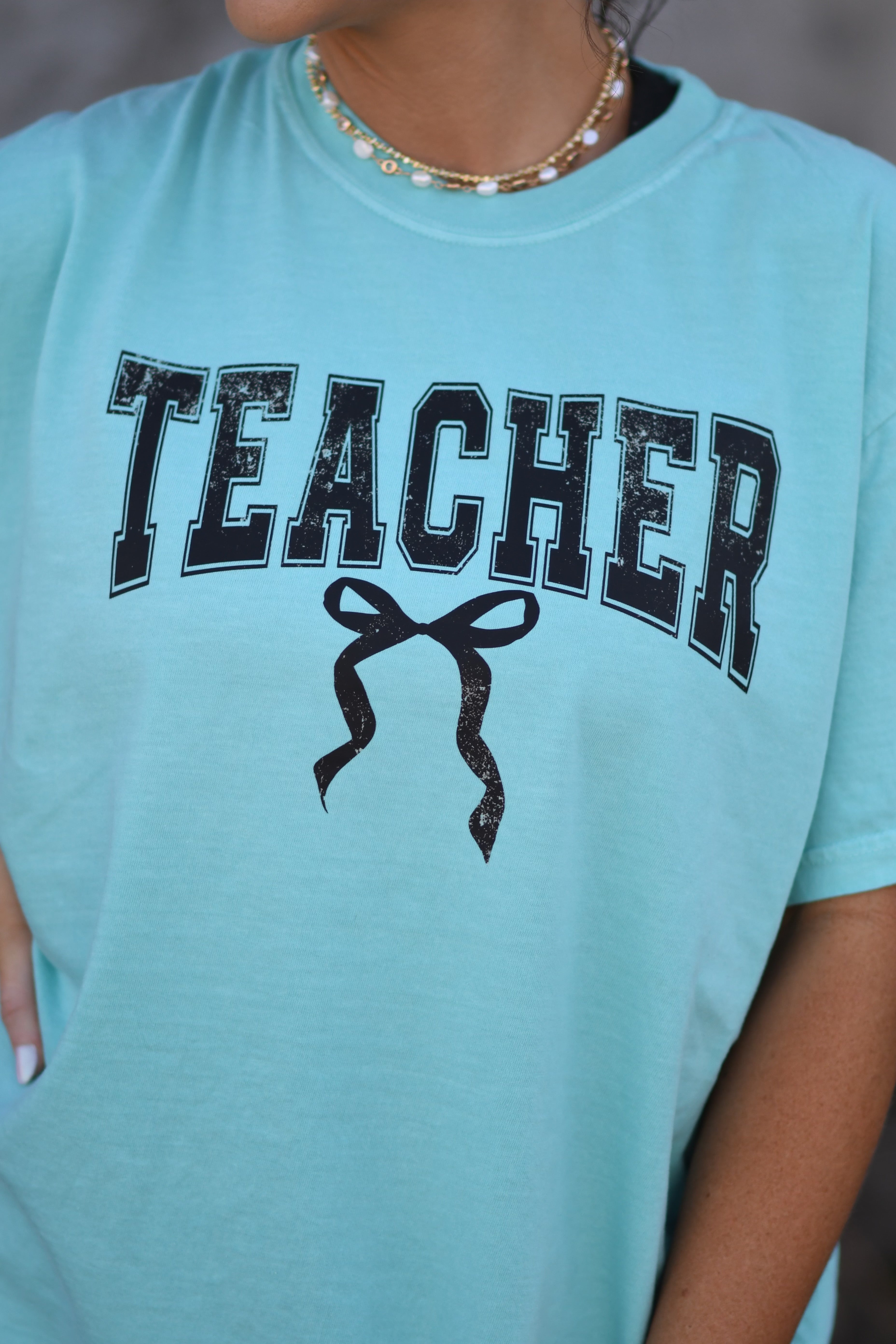 Teacher Bow Tee