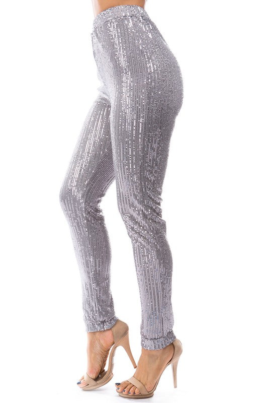 SEXY SEQUIN CASUAL PANTS