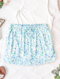 Sienna Skort - Aqua Micro Floral