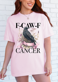 F-CAW-F Pink Cancer Ribbon Tee