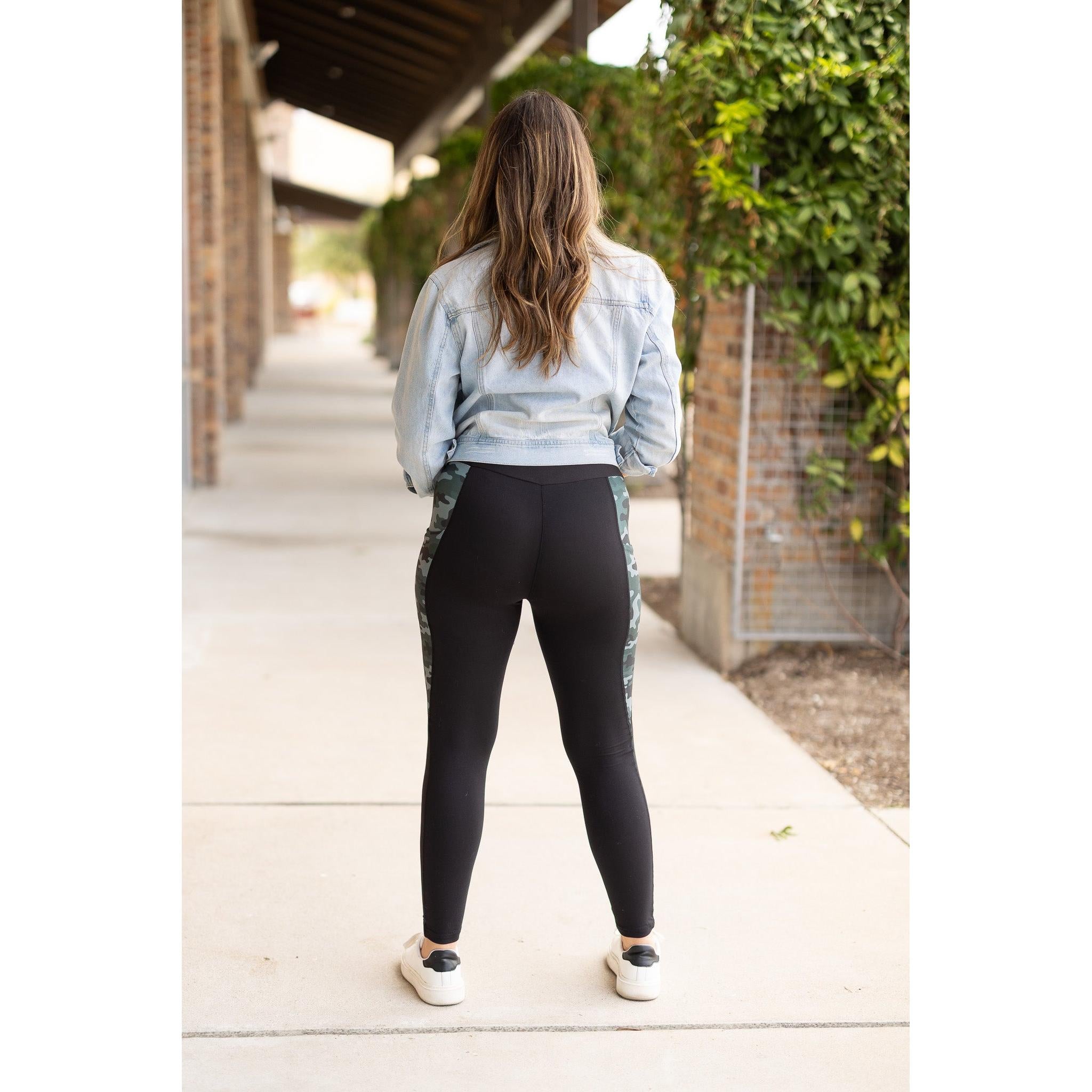 Ready to Ship | The Celeste - Camo Panel Leggings