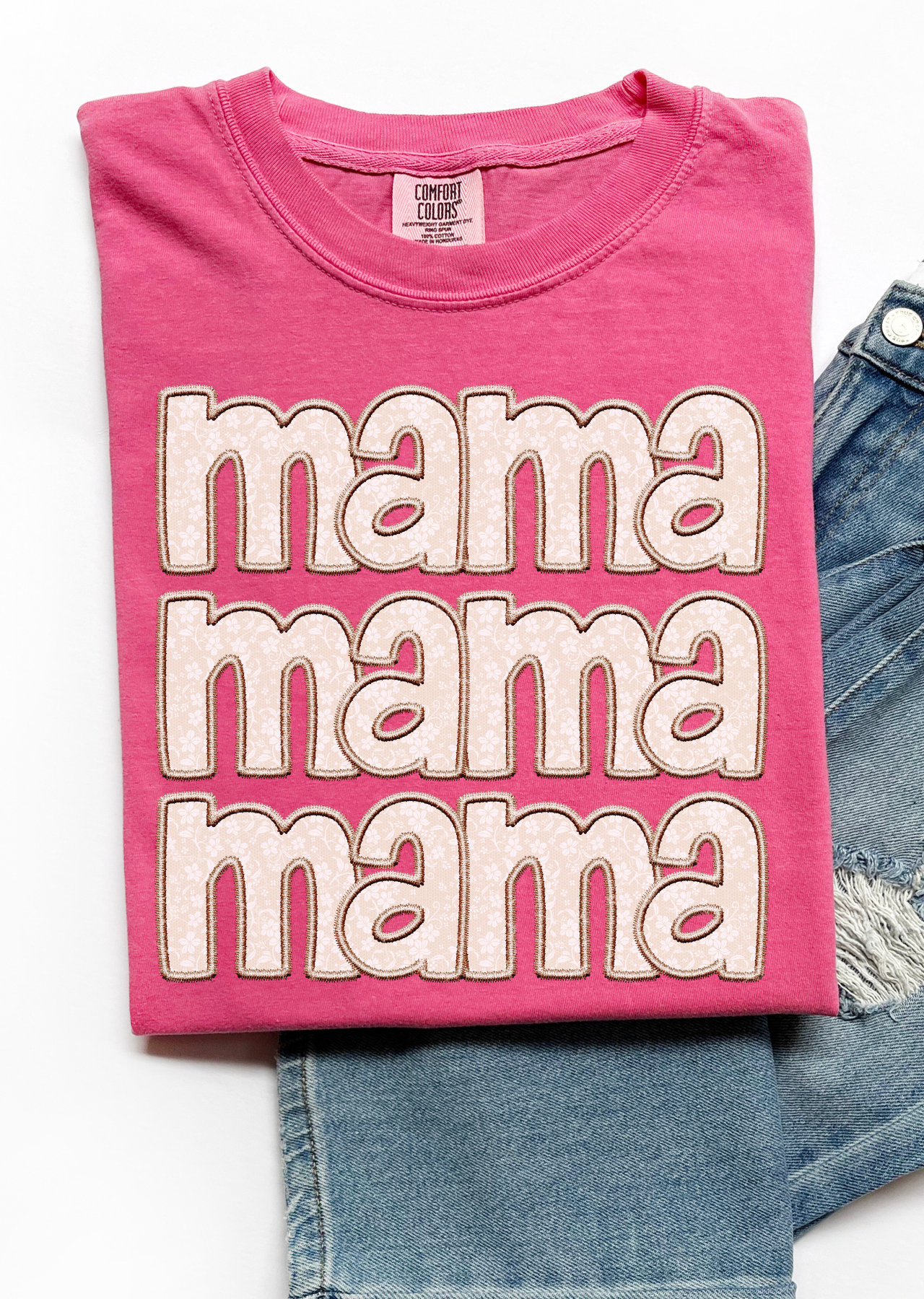 Mama Stacked Comfort Colors T-Shirt