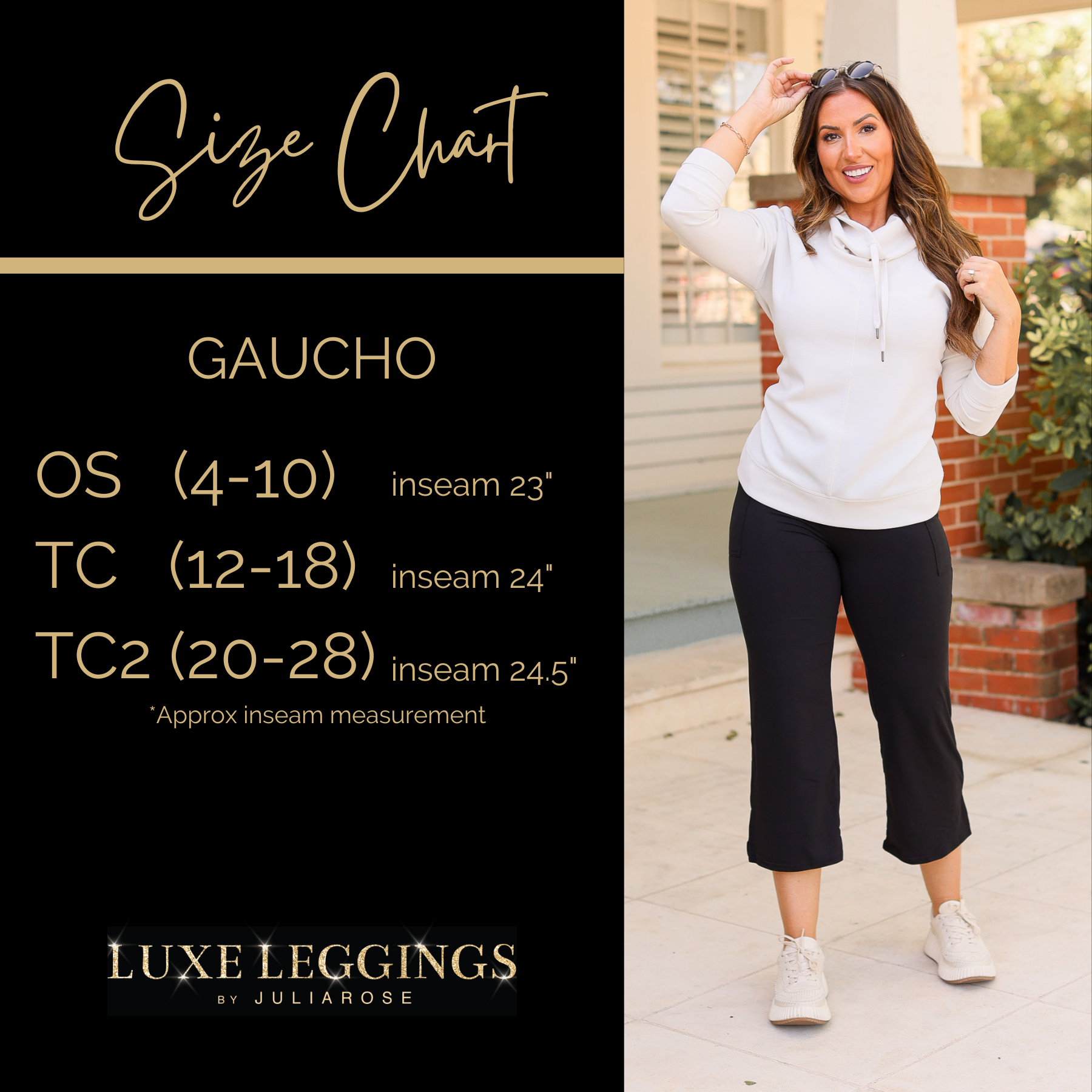 Ready to Ship  | The Gabriella -Black  High Waisted Gaucho Pants - Round 5