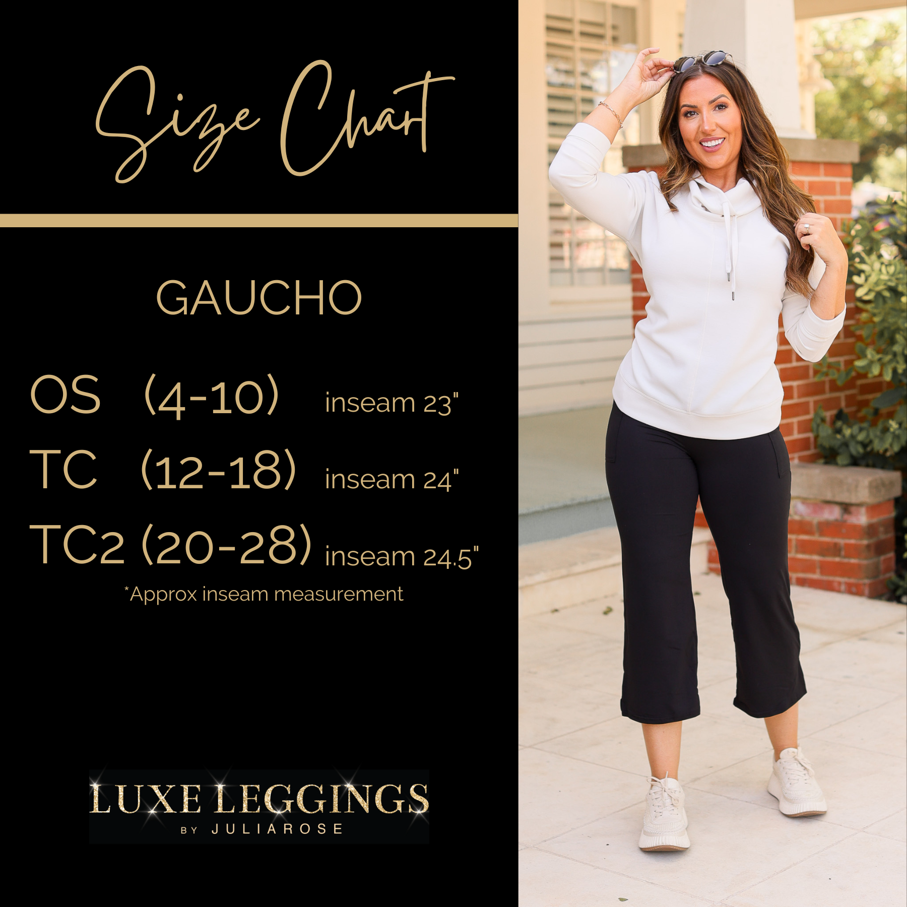 PreOrder | The Gabriella -Black  High Waisted Gaucho Pants