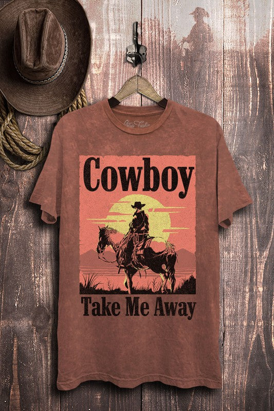 Plus Cowboy Take Me Away Graphic Top