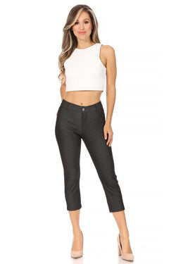 Stretchy, pull up, capri jeggings