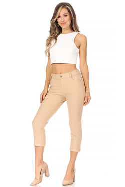 Stretchy, pull up, capri jeggings