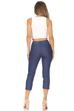 Stretchy, pull up, capri jeggings