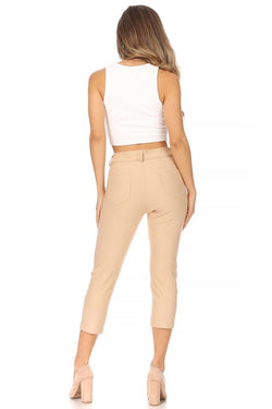 Stretchy, pull up, capri jeggings