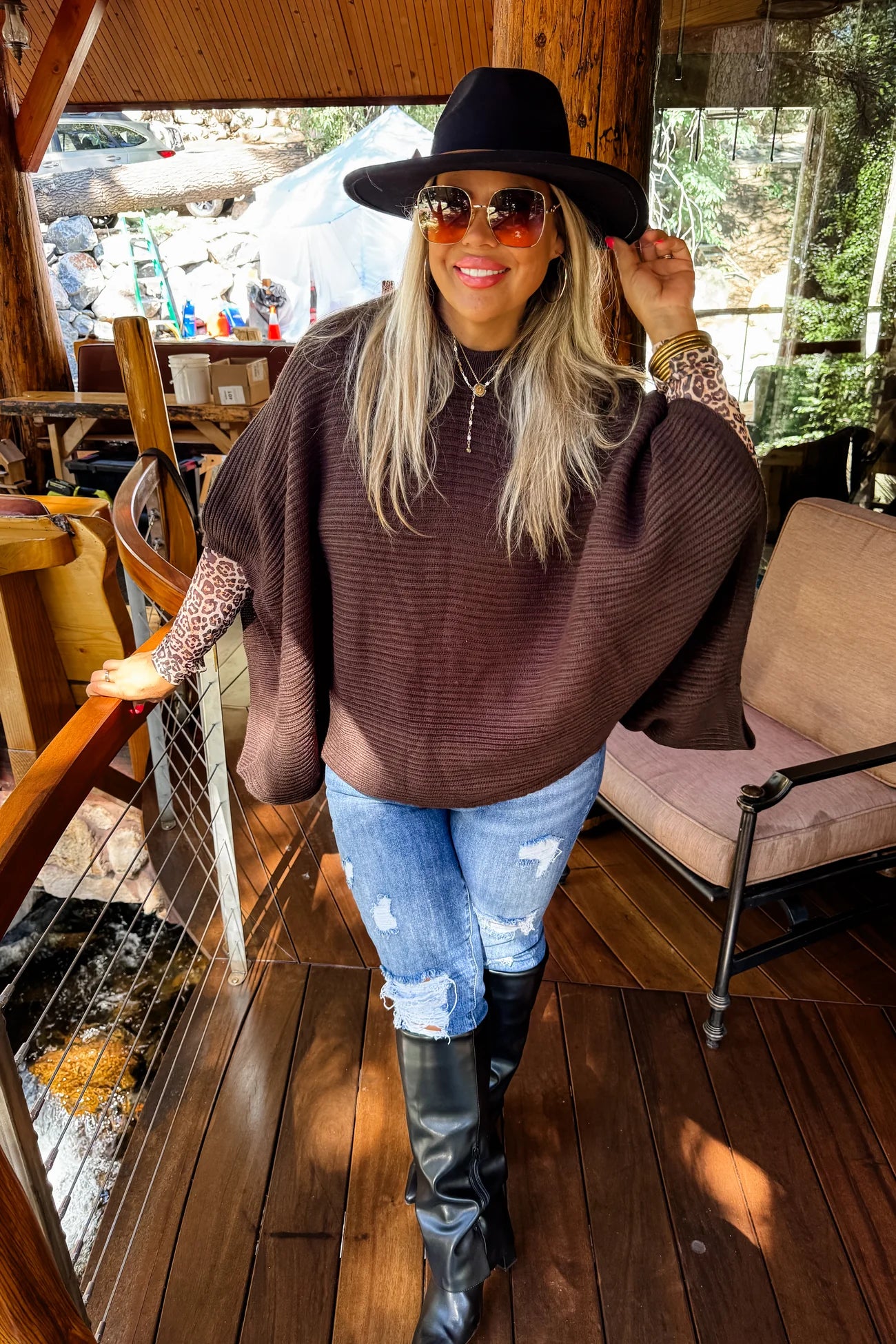 PREORDER- MEG PULLOVER PONCHO