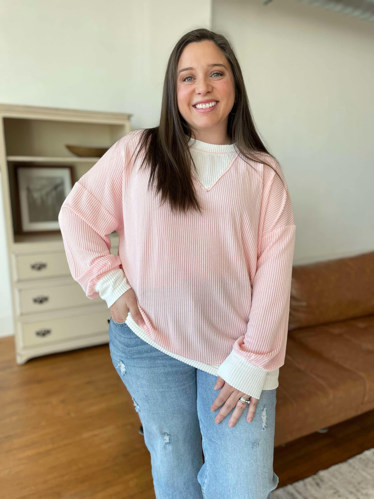 Taking It In Stride Corded Top in Two Colors
