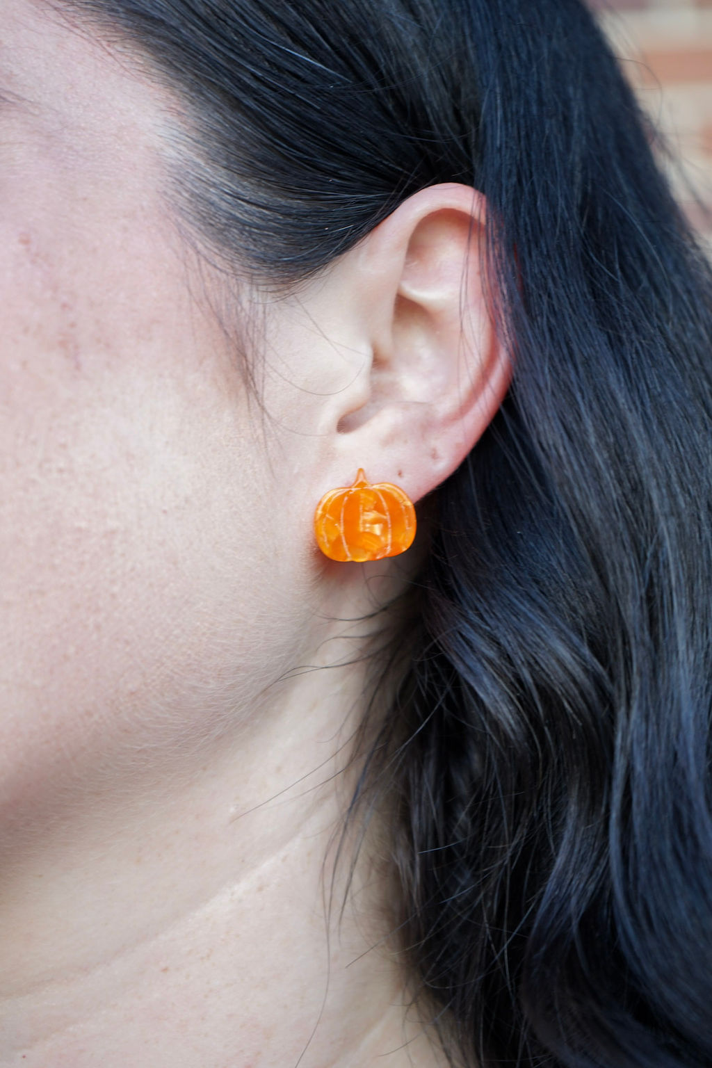 Pumpkin Patch Studs - Orange
