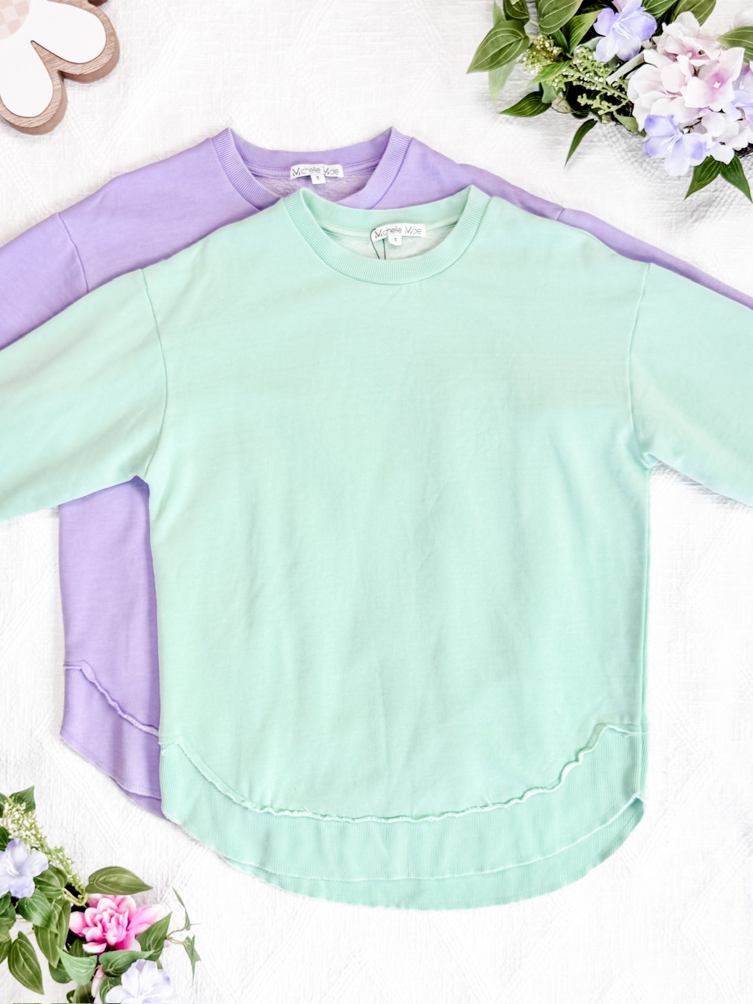 Vintage Wash Pullover - Lavender