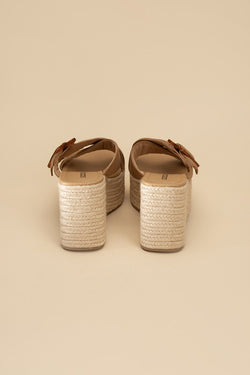 Manta Espadrille Platform Slides