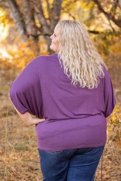 Darcy Dolman - Dark Purple | Women's Flowy Top