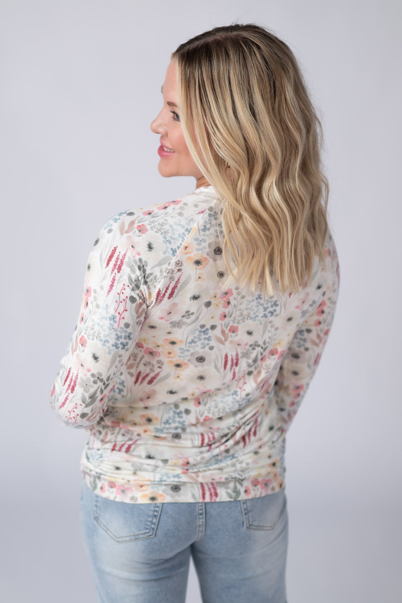 Blair Long Sleeve Top - Wildflower Gardens