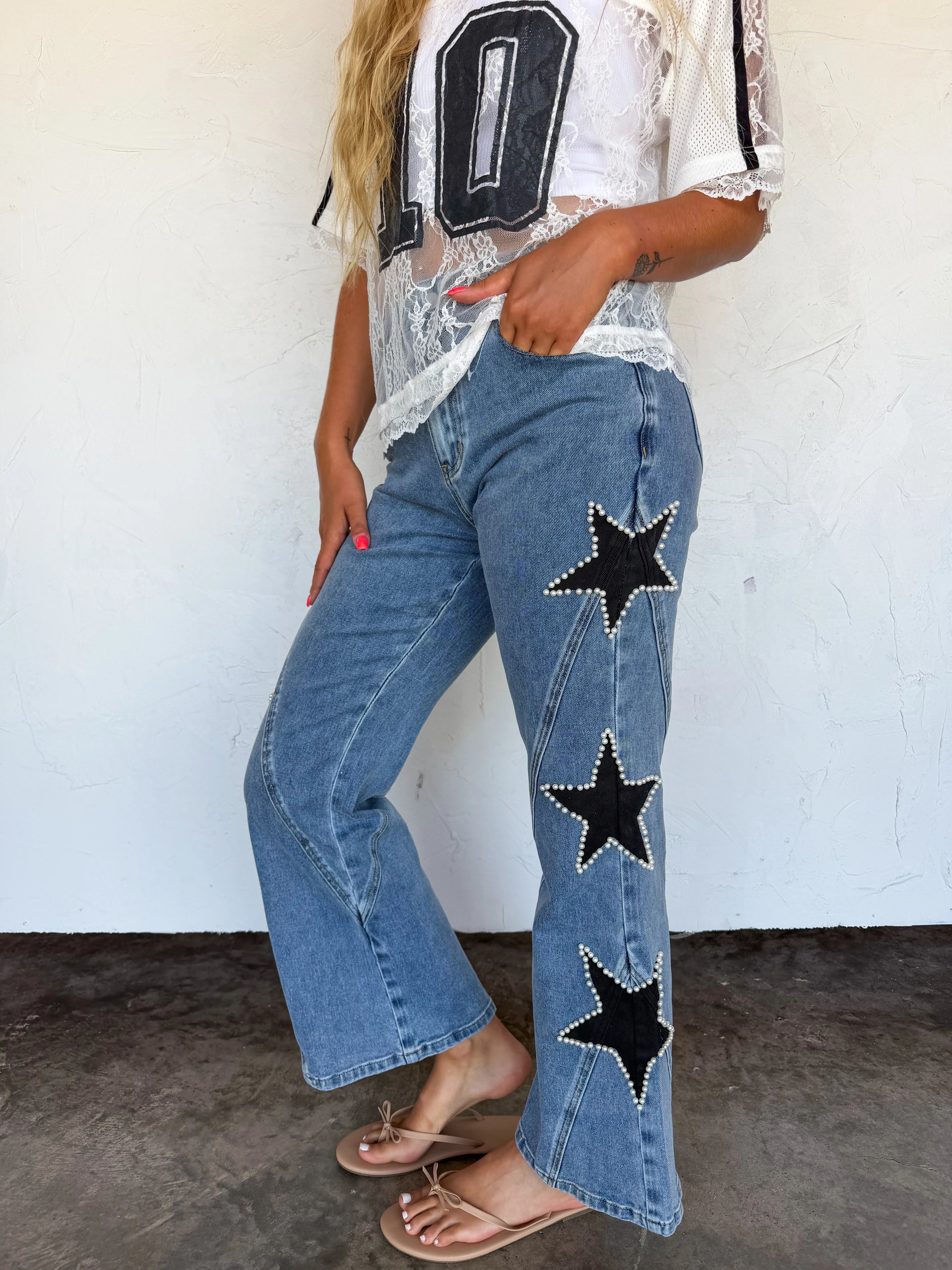 PREORDER- SIDELINE STAR JEANS