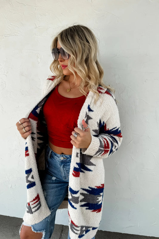 PREORDER- AZTEC REVERSIBLE CARDIGAN