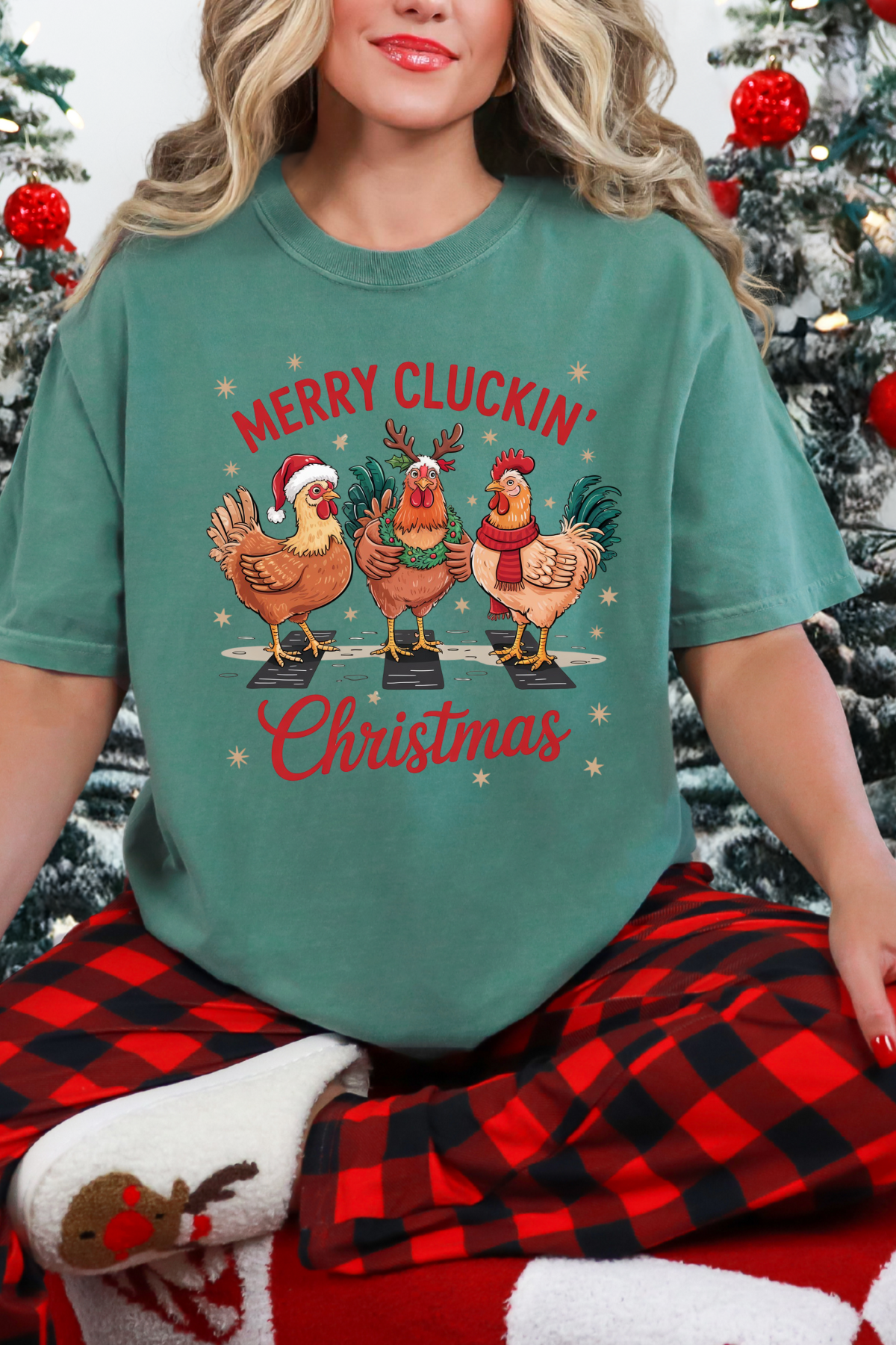 Merry Clucking Christmas Tee