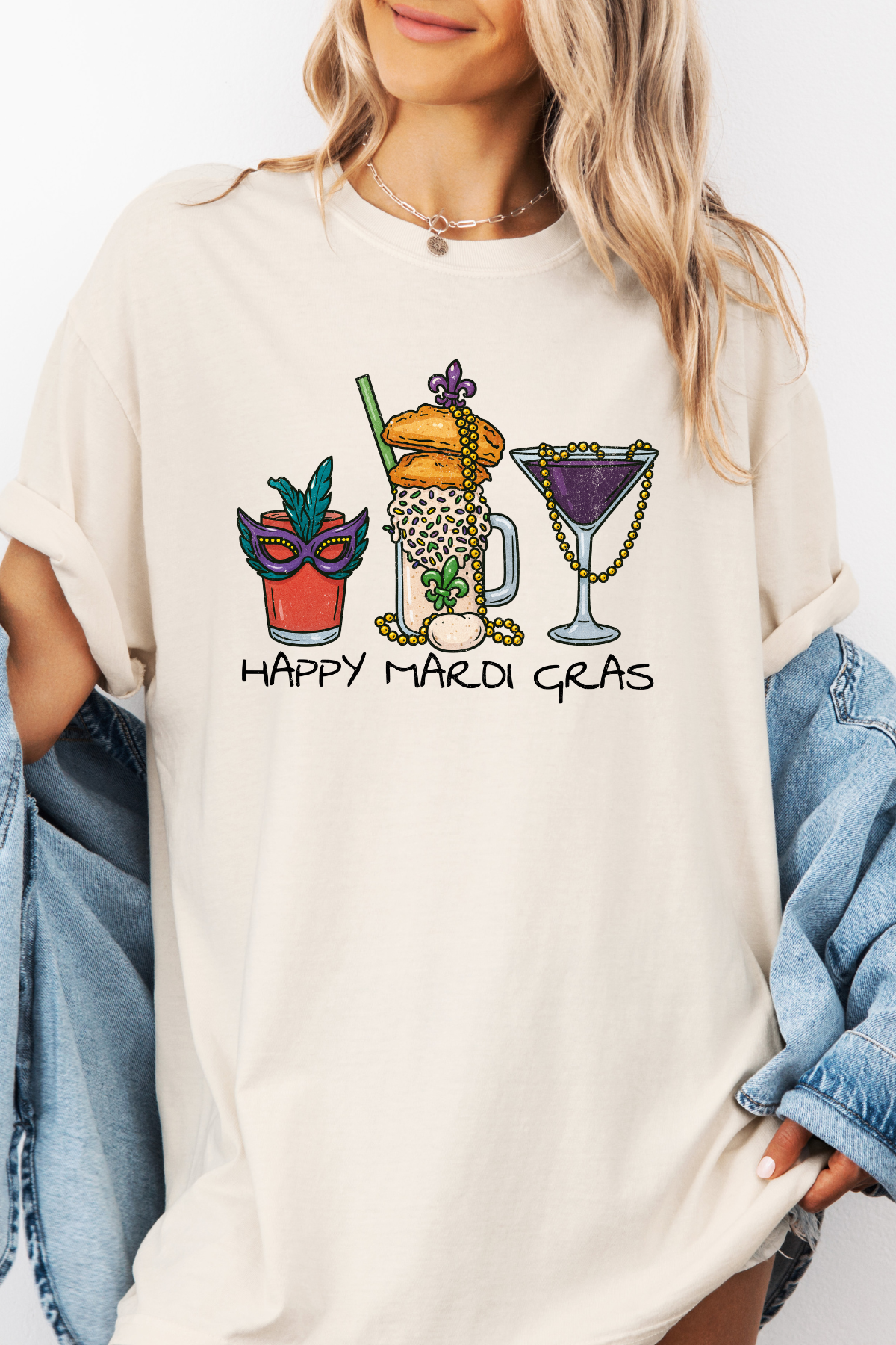 Mardi Gras Drinks Tee