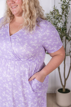 Tinley Dress - Lavender Petal Floral