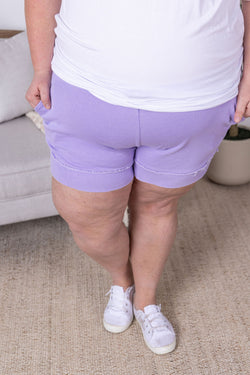 French Terry Stevie Shorts - Lavender