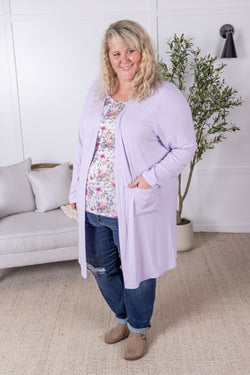 Classic Cardigan - Lavender