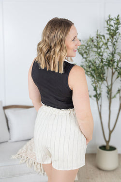Libby Linen Shorts - Cream