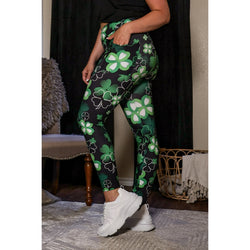 Ready to Ship | St Patricks Day SHAMROCK Leggings