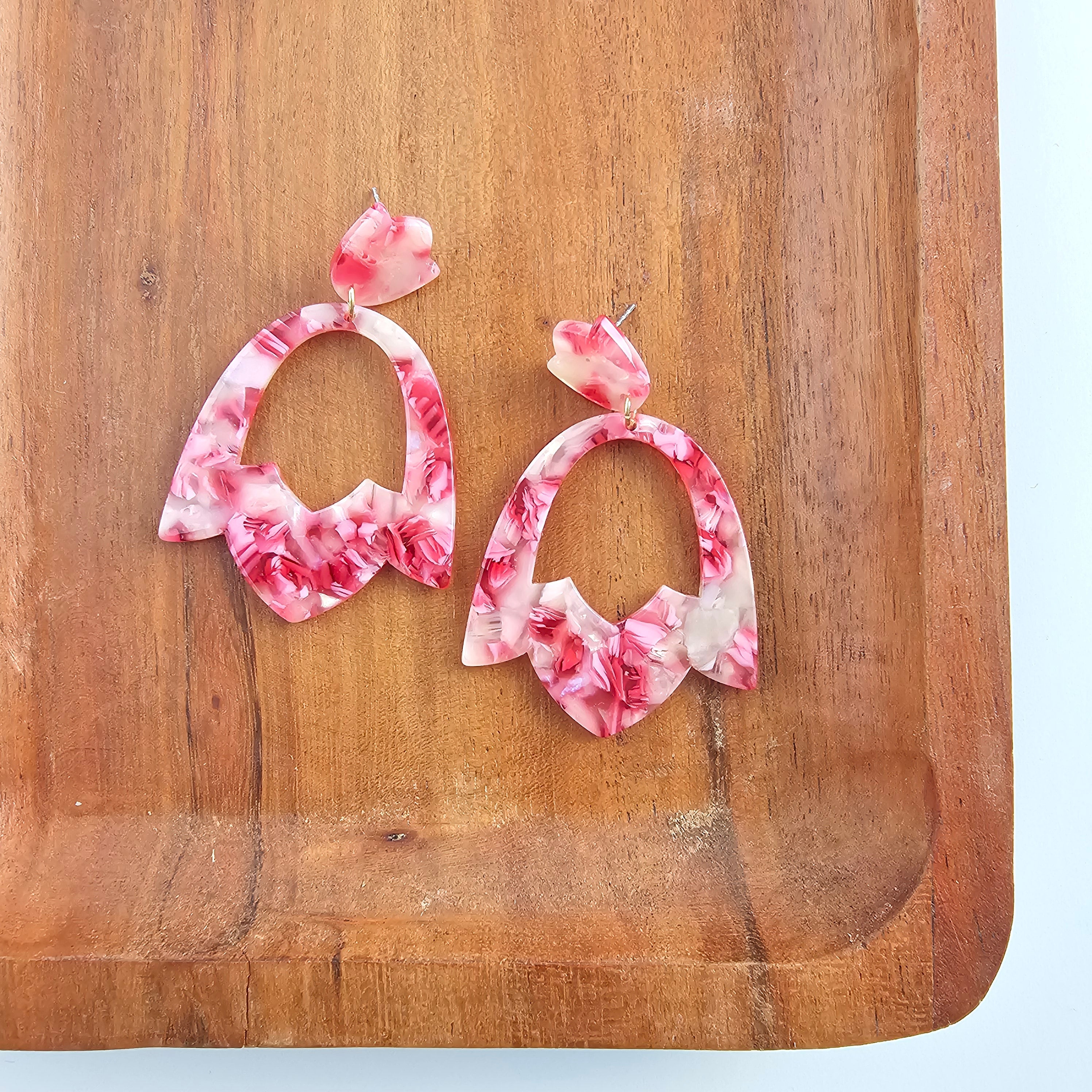 Tulip Earrings - Rosey