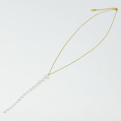 Gradiant Long Pearl Drop Necklace