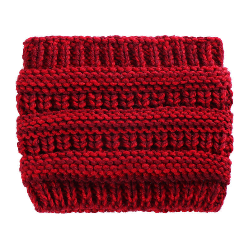 Ponytail Beanie Headwrap with Ear Warmer