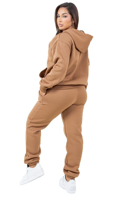 WOMEN FASHION SWEATSUIT TWO PIECE PANT SET