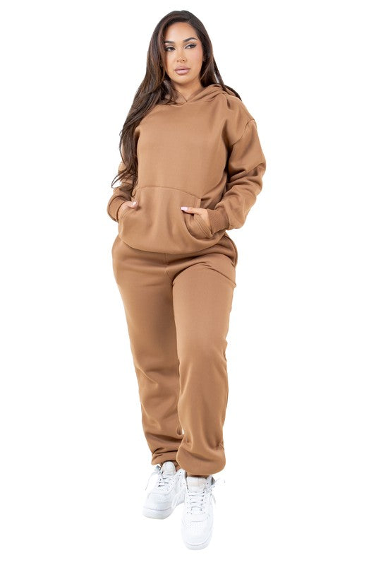 WOMEN FASHION SWEATSUIT TWO PIECE PANT SET