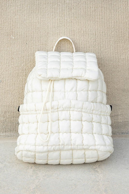 Stevie Quilted Puffer Backpack