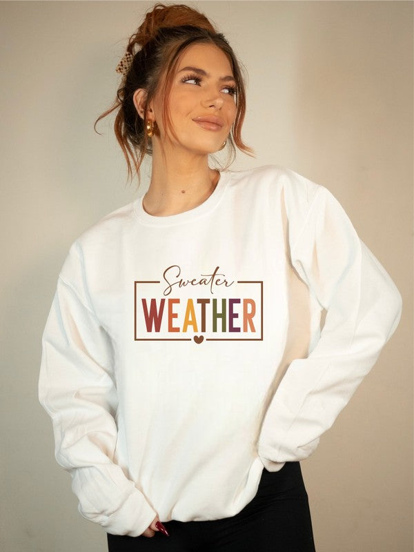 Sweater Weather Graphic Crewneck Sweatshirt