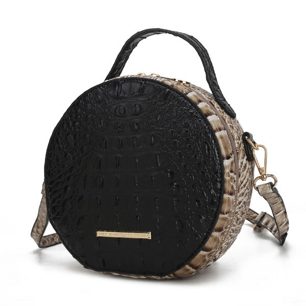 MKF Ynnari Croc-Embossed Crossbody Bag by Mia K.